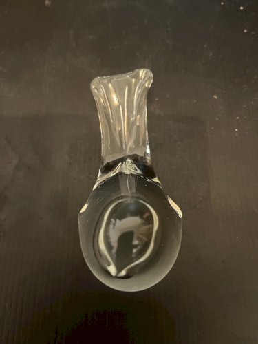 oiseau en pate de verre presse papier décoration vintage verrerie