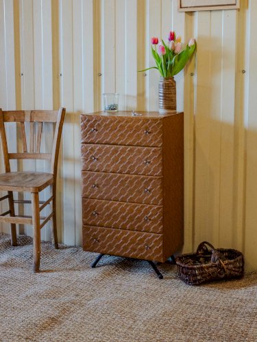 Olga, la commode matelassée en skaï N°373