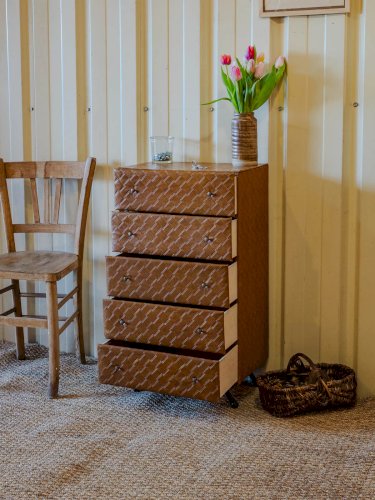 Olga, la commode matelassée en skaï N°373