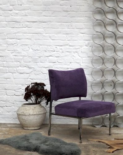 Olivia, la chauffeuse en velours et chrome N°78