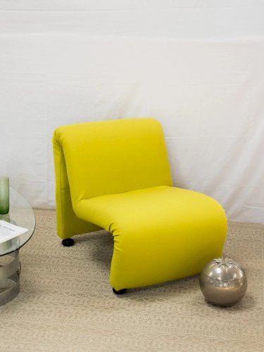 Olivia, la chauffeuse verte en tissu N°61