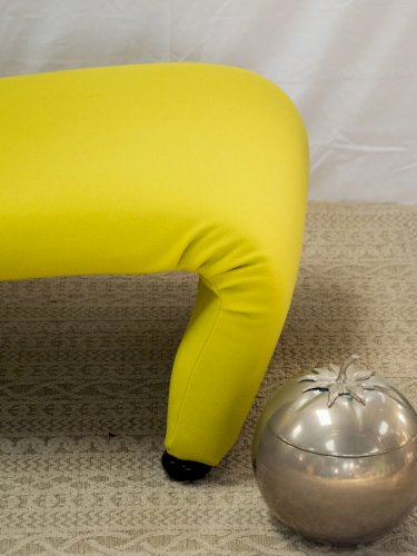 Olivia, la chauffeuse verte en tissu N°61