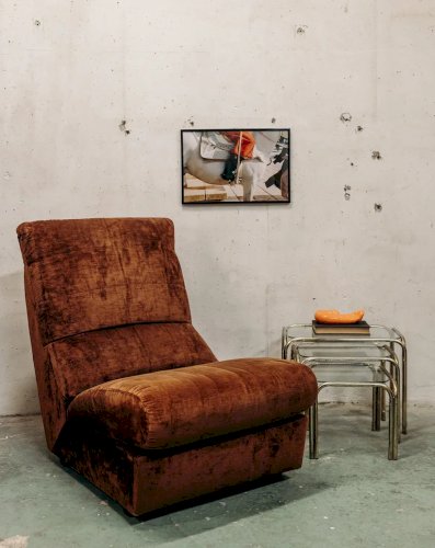 Olivia, la grande chauffeuse en tissu N°58