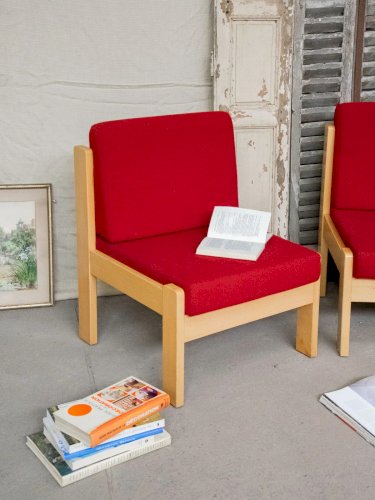 Olivia, la paire de chauffeuses en bois N°73