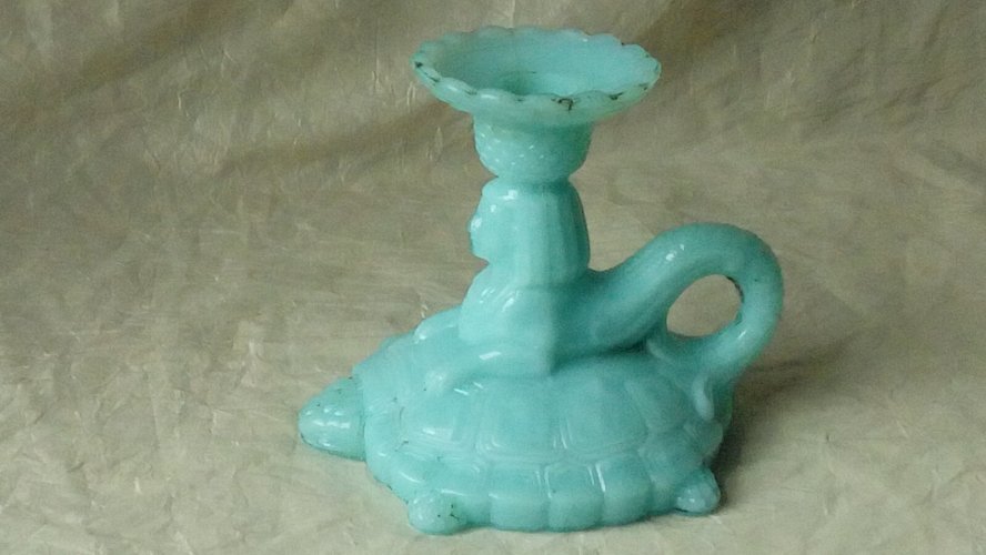 OPALINE DE FOIRE RAT DE CAVE BOUGEOIR SPHINX SUR TORTUE PORTIEUX 19 éme*