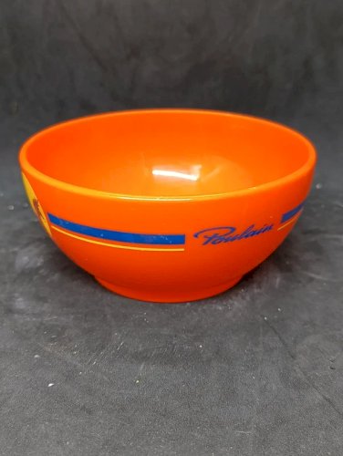 original ancien bol en plastique poulain couleur typique en bon etat