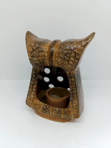 original bougeoir en forme de chouette en bon etat