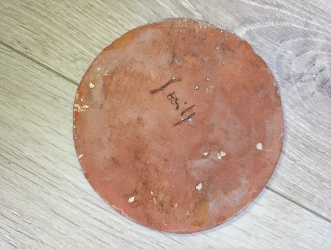 Original dessous de bouteille ou verre a décor de chouette signe en bon état