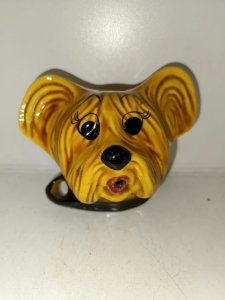 original devidoir en forme de chien signé vallauris en bon etat