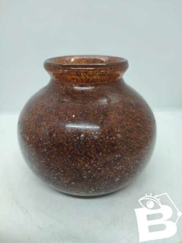Original et peu courant vase boule en verre style sulfure en bon etat