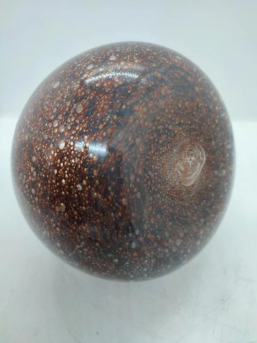 Original et peu courant vase boule en verre style sulfure en bon etat