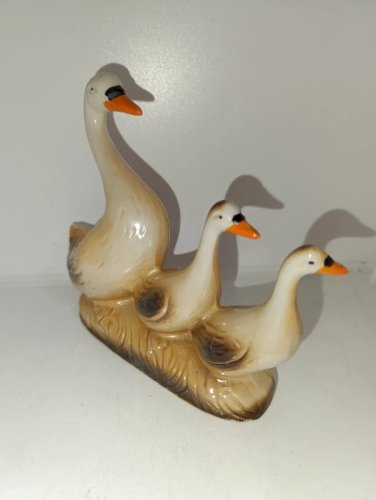 original petit sculpture vintage made in brésil à decor doie en bon etat