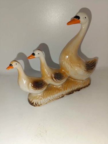 original petit sculpture vintage made in brésil à decor doie en bon etat