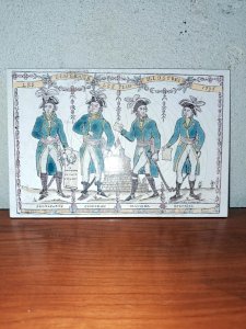 original plaque la republique francaise de terre et mer villeroy et boch en bon etat