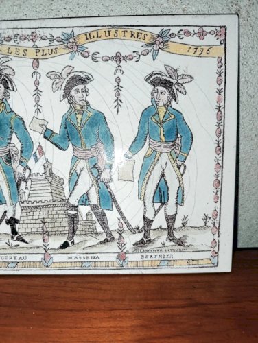 original plaque la republique francaise de terre et mer villeroy et boch en bon etat