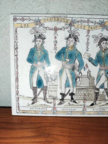 original plaque la republique francaise de terre et mer villeroy et boch en bon etat