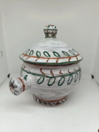 original soupière vintage dans le style vallauris fazio, picault signée en bon etat