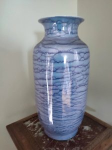 original Chinese porcelain vase signed under the base second half of the 20th century in good condition