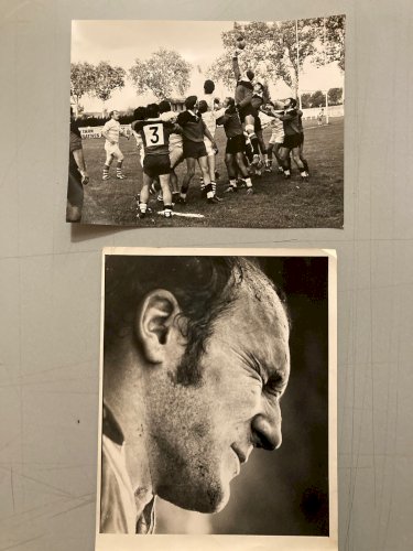 Originale lot 11  Photo Presse 1970 Rugby XV De France Sport Tampon Noir B