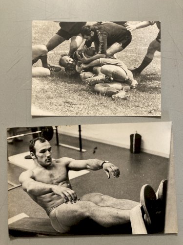 Originale lot 11  Photo Presse 1970 Rugby XV De France Sport Tampon Noir