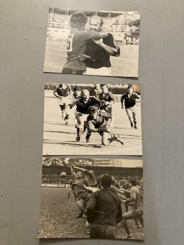 Originale lot 11  Photo Presse 1970 Rugby XV De France Sport Tampon Noir