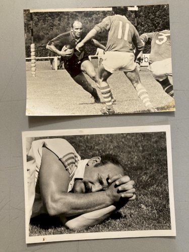 Originale lot 11  Photo Presse 1970 Rugby XV De France Sport Tampon Noir