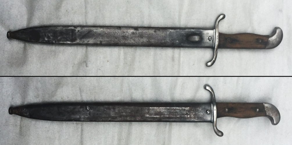  Origine Allemande plus de détails RARISSIME & SUPERBE GLAIVE / MACHETTE DE LARGENTINE, AU MEME N°, MOD.1909, XX, ORIGINAL #41