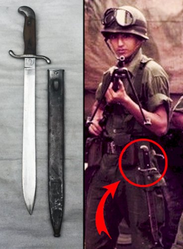  Origine Allemande plus de détails RARISSIME & SUPERBE GLAIVE / MACHETTE DE LARGENTINE, AU MEME N°, MOD.1909, XX, ORIGINAL #41