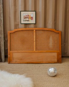 Orpheus, the rattan headboard made of wood No. 29