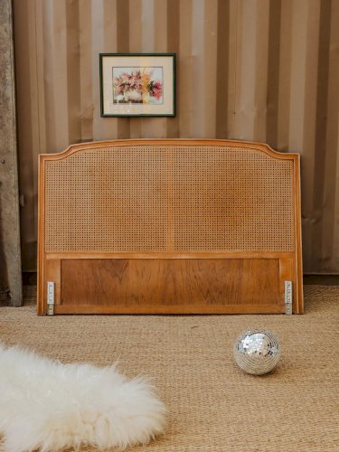 Orphée, la tête de lit cannée en bois N°29