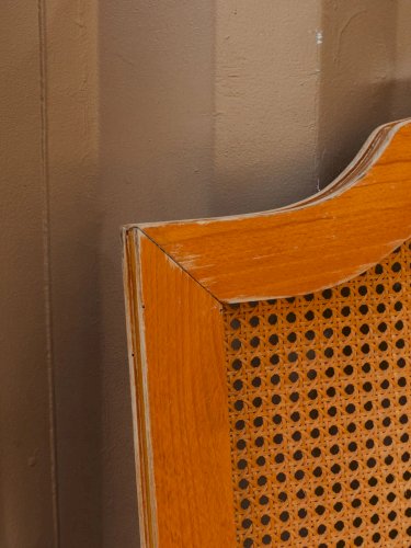 Orphée, la tête de lit cannée en bois N°29