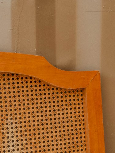 Orphée, la tête de lit cannée en bois N°29