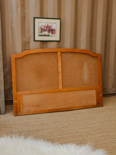 Orphée, la tête de lit cannée en bois N°29