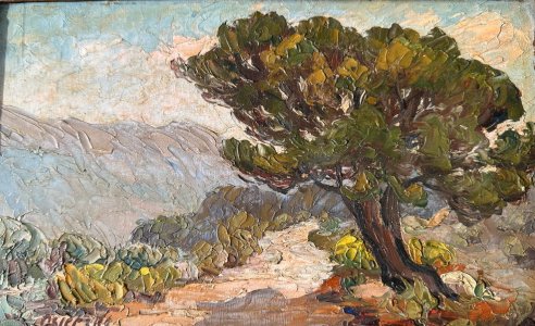 OSIETZKI (19TH-20TH CENTURY) Oil on panel Provençal landscape