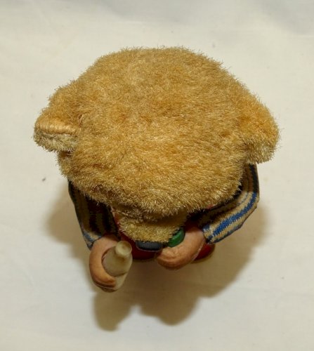 -OURS AUTOMATE PELUCHE QUI BOIT MAX CARL GERMANY JOUET ANCIEN COLLECTION   D
