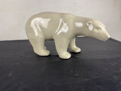 Cracked Ceramic Polar Bear L&V Ceram DLG by Pompon