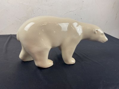 Ours polaire en Céramique L&V Céram craquelé DLG  de Pompon