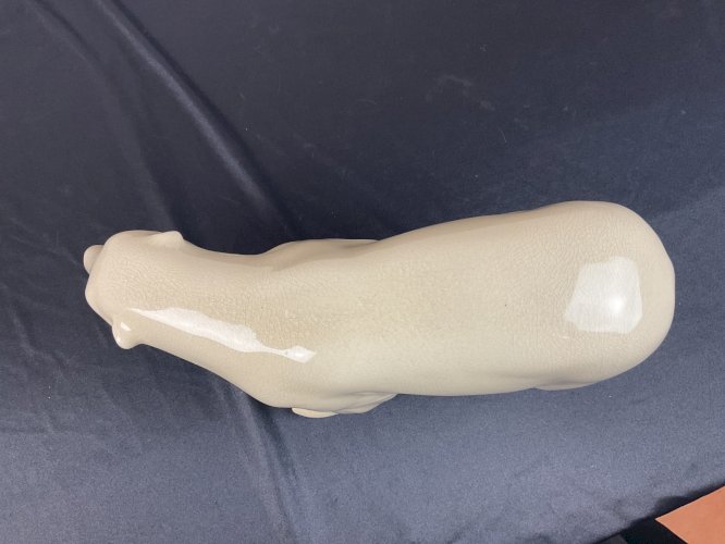 Ours polaire en Céramique L&V Céram craquelé DLG  de Pompon