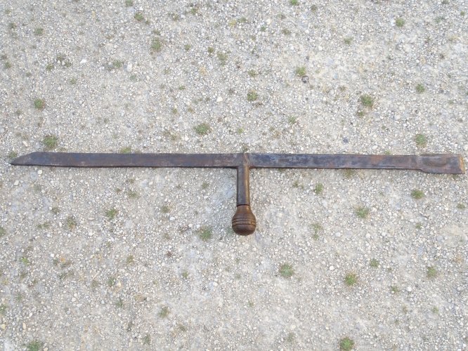 -OUTIL ANCIEN BISAIGUE DE CHARPENTIER fer forgé bisaigüe COLLECTION D