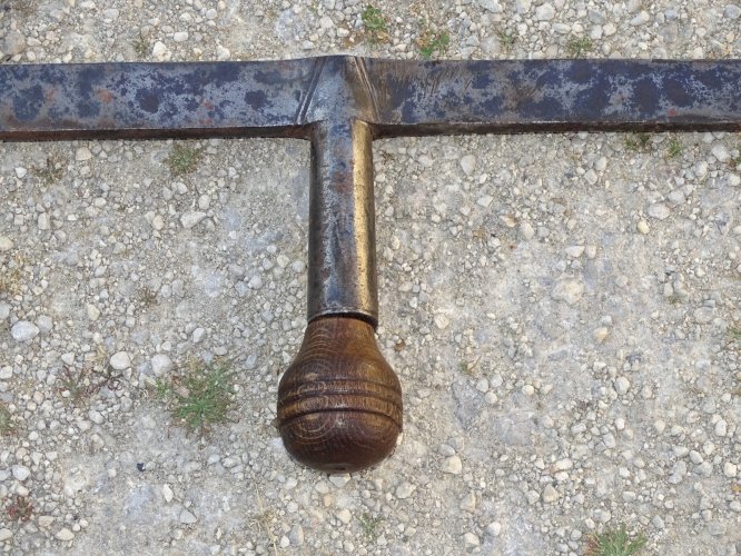 -OUTIL ANCIEN BISAIGUE DE CHARPENTIER fer forgé bisaigüe COLLECTION D