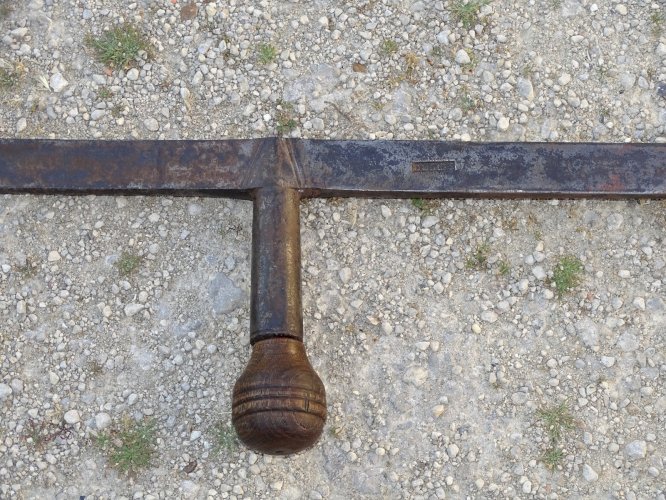 -OUTIL ANCIEN BISAIGUE DE CHARPENTIER fer forgé bisaigüe COLLECTION D