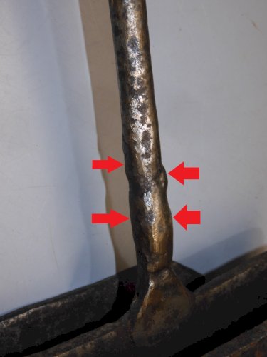 -OUTIL ANCIEN BROYEUR DE POMMES /POMMES de TERRE A COCHONS OUTIL PAYSAN forgé  D