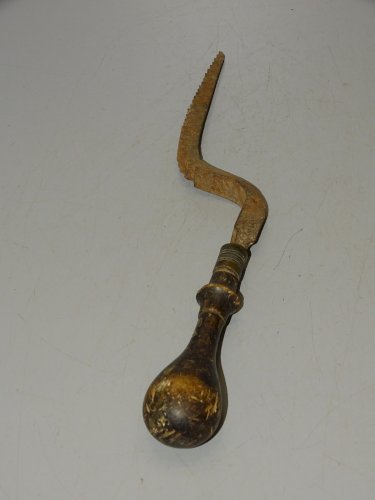 -OUTIL ANCIEN LIME RÂPE FER Forgé Manche BOIS UTILISATION INCONNUE