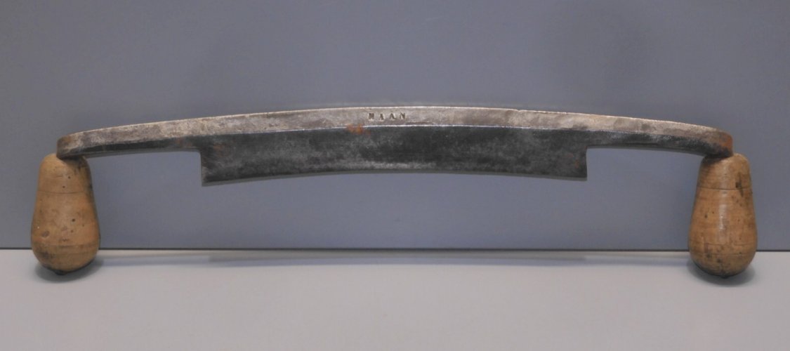 -OUTIL ANCIEN PLANE ACIER Gravée MAAN POIGNEES BOIS COLLECTION OUTIL ANCIEN  D