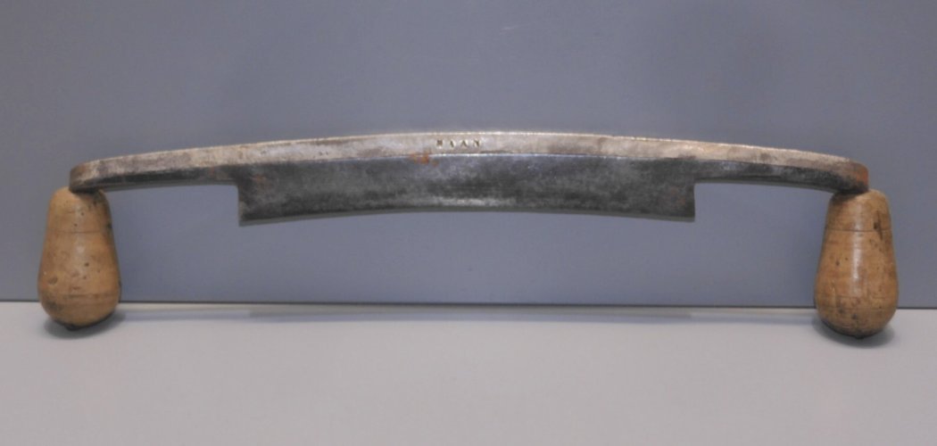 -OUTIL ANCIEN PLANE ACIER Gravée MAAN POIGNEES BOIS COLLECTION OUTIL ANCIEN  D