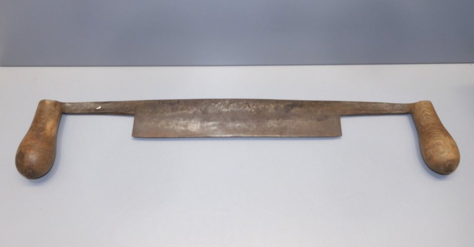 -OUTIL ANCIEN PLANE ACIER sans marque POIGNEES BOIS COLLECTION OUTIL ANCIEN   D