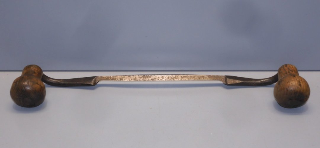 -OUTIL ANCIEN PLANE ACIER sans marque POIGNEES BOIS COLLECTION OUTIL ANCIEN   D