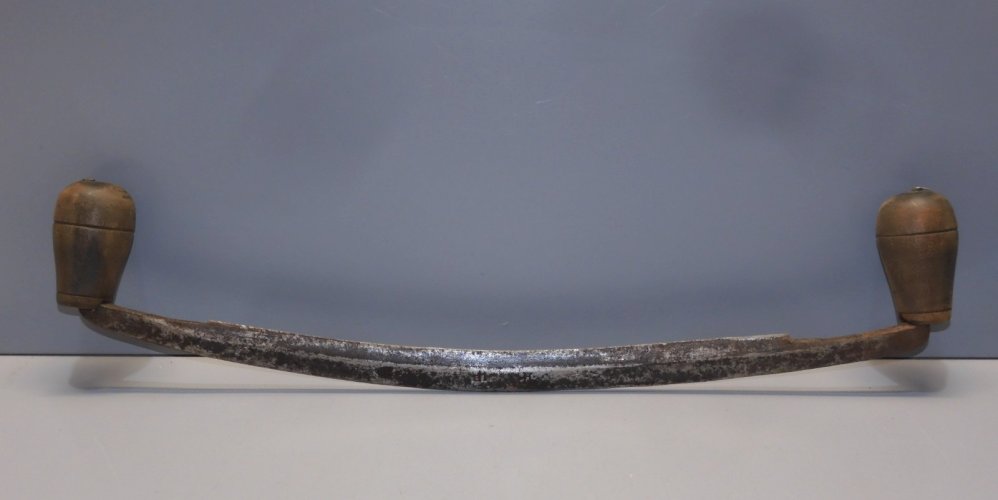 -OUTIL ANCIEN PLANE ACIER sans marque POIGNEES BOIS COLLECTION OUTIL ANCIEN   D