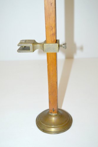 -OUTIL COUTURIERE ANCIEN BOIS et LAITON MARQUEUR OURLET JUPE ROBE COLLECTION XXe