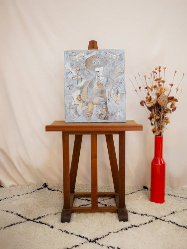 Pablo, le chevalet en chêne N°10